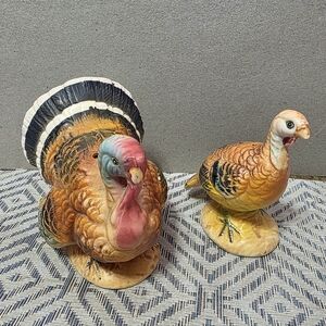 Vtg Napcoware Turkey Salt Pepper Shaker Set READ #112